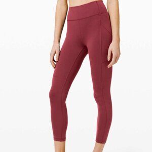 Lululemon Invigorate High-Rise Tight 25" Size 6 - Chianti